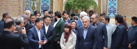 بازدید بازرگانان چینی از موزه شیخ صفی؛ هنر اردبیل، پلی میان فرهنگ و تجارت