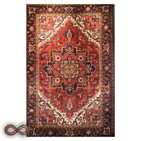 فرش دستبافت شش و نیم متری هریس تجاری (جفت دارد) کد 81