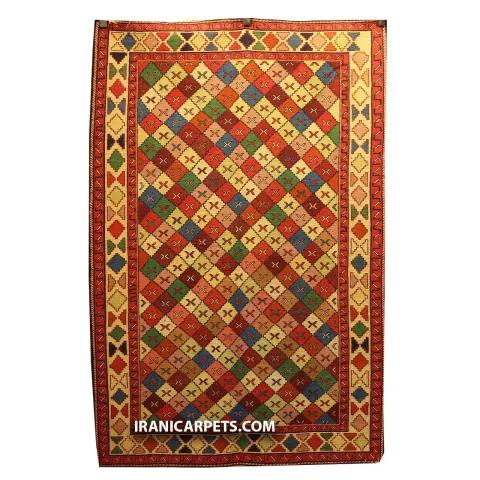 گلیم ورنی دستباف دو و نیم متری کد 77