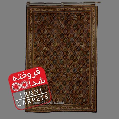 فرش دستبافت یک و نیم متری بوته کد 7