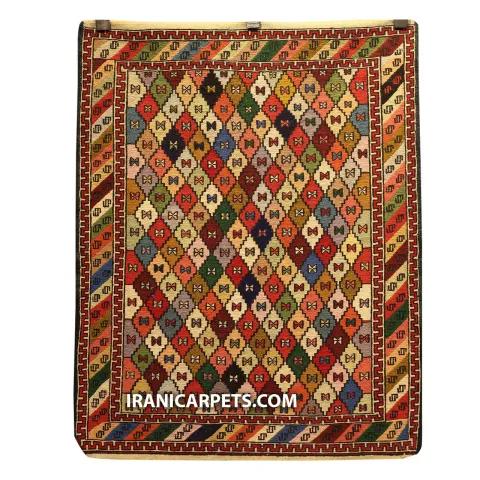 گلیم ورنی دستباف یک متری کد 78