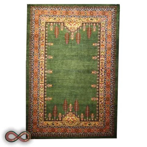قالیچه دستبافت سه متری کف ساده سرو کد 95