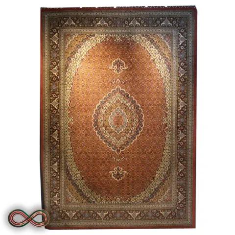 فرش دستبافت نه متری طرح ماهی کد 98 (جفت دارد)