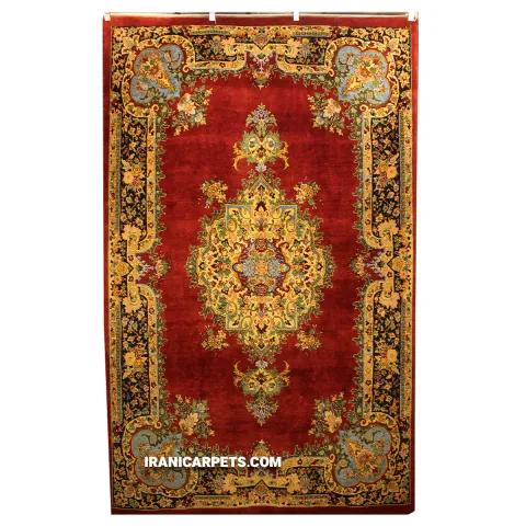 Handwoven 6.5 Meter Daste Gol Darbari Carpet - Code 24