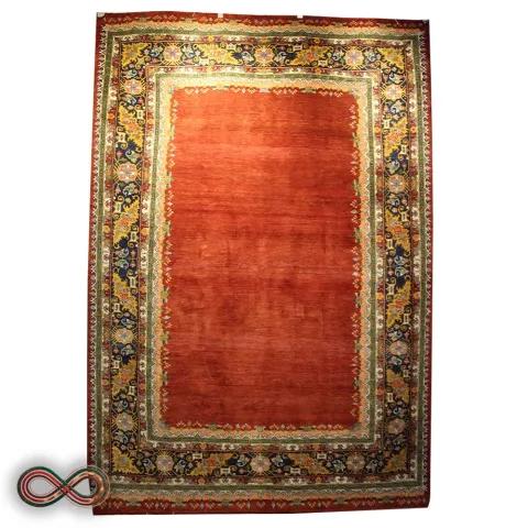 فرش دستبافت شش و نیم متری کف ساده کد 90