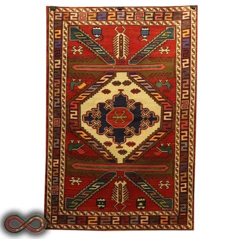 گلیم ورنی دستباف یک و نیم متری کد 105