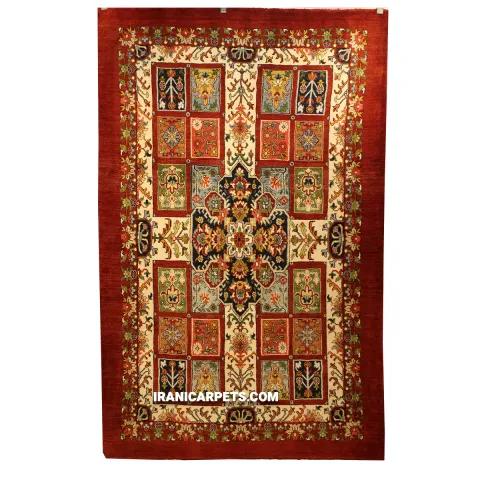 Handwoven 3.5 Meter Medallion Checkerboard Carpet - Code 14