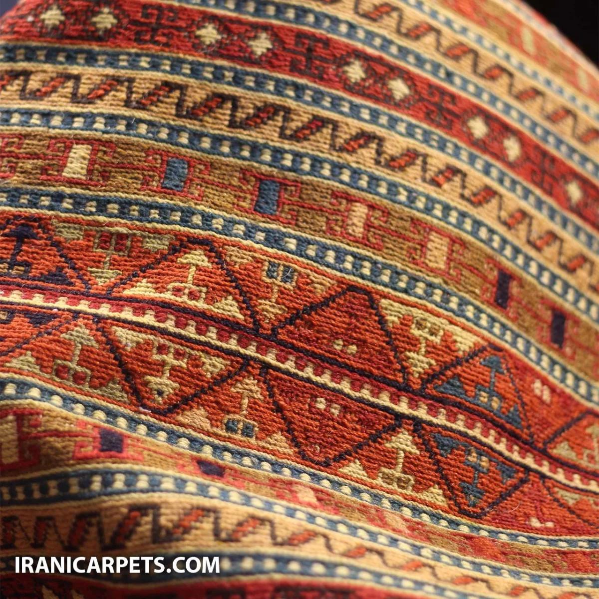 گلیم ورنی دستباف دو و نیم متری ( جفت دارد ) کد 79 — تصویر 4