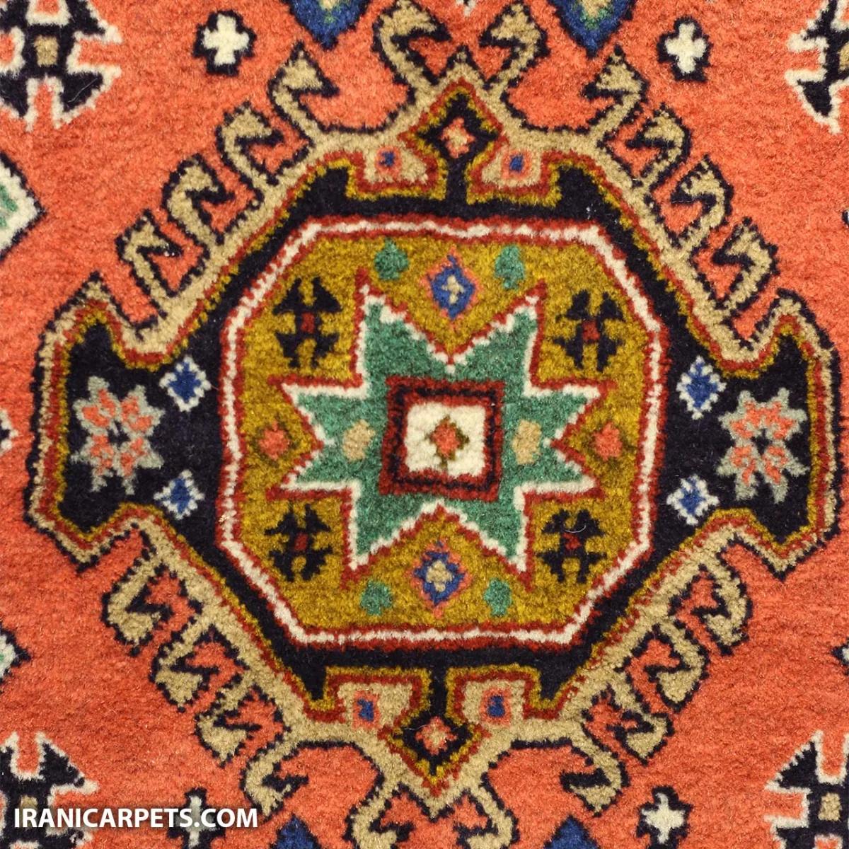 فرش دستبافت زرع و نیم قاب قفقازی کد 53 — تصویر 2