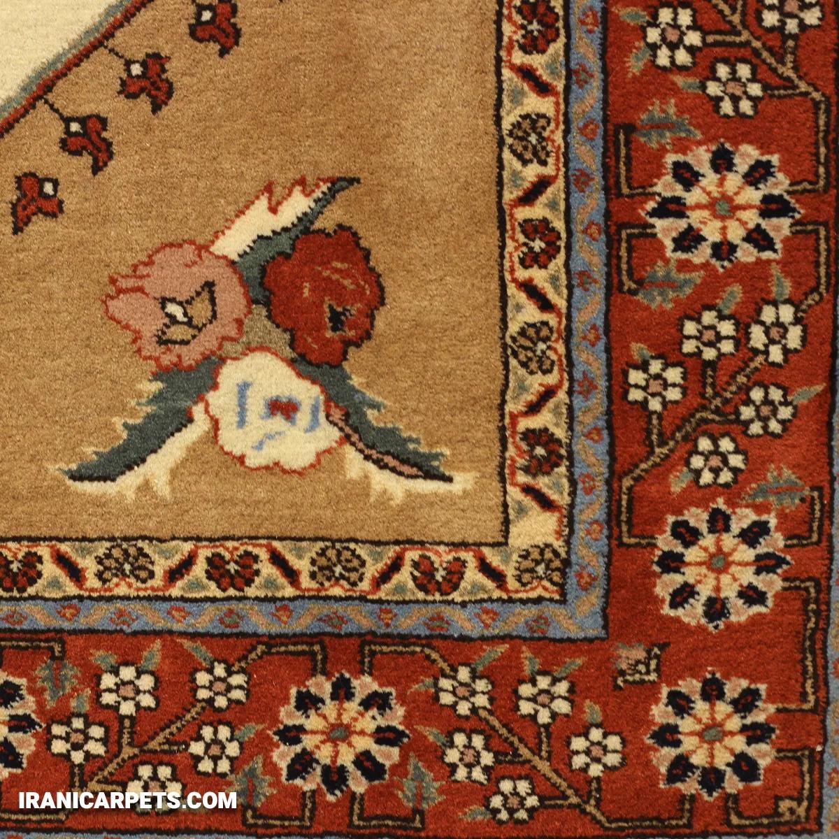 فرش دستبافت سه متری هریس کف ساده کد 26 — تصویر 3