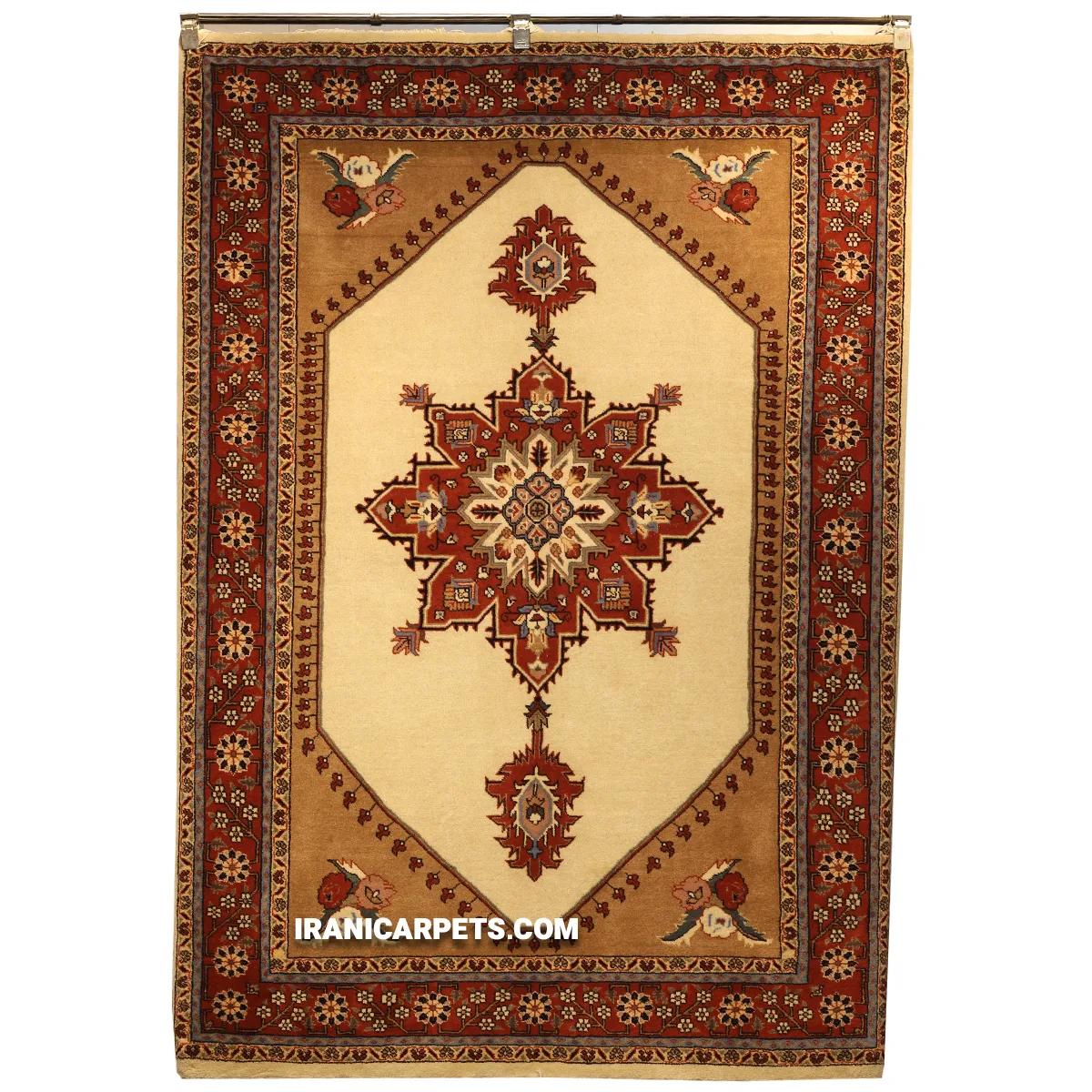 فرش دستبافت سه متری هریس کف ساده کد 26 — تصویر 1