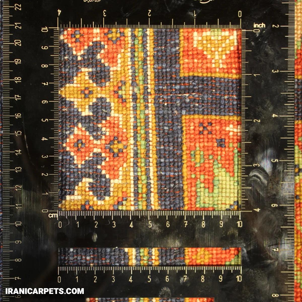 فرش دستبافت یک و نیم متری کف ساده کد 8 — تصویر 5