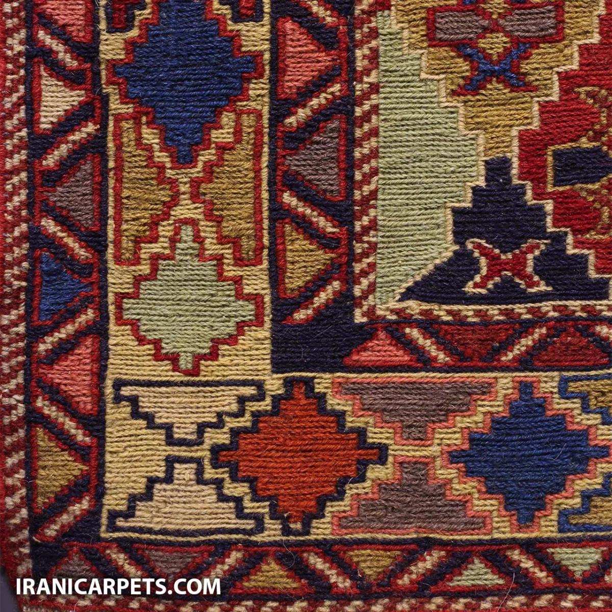 گلیم ورنی دستباف دو و نیم متری کد 69 — تصویر 3