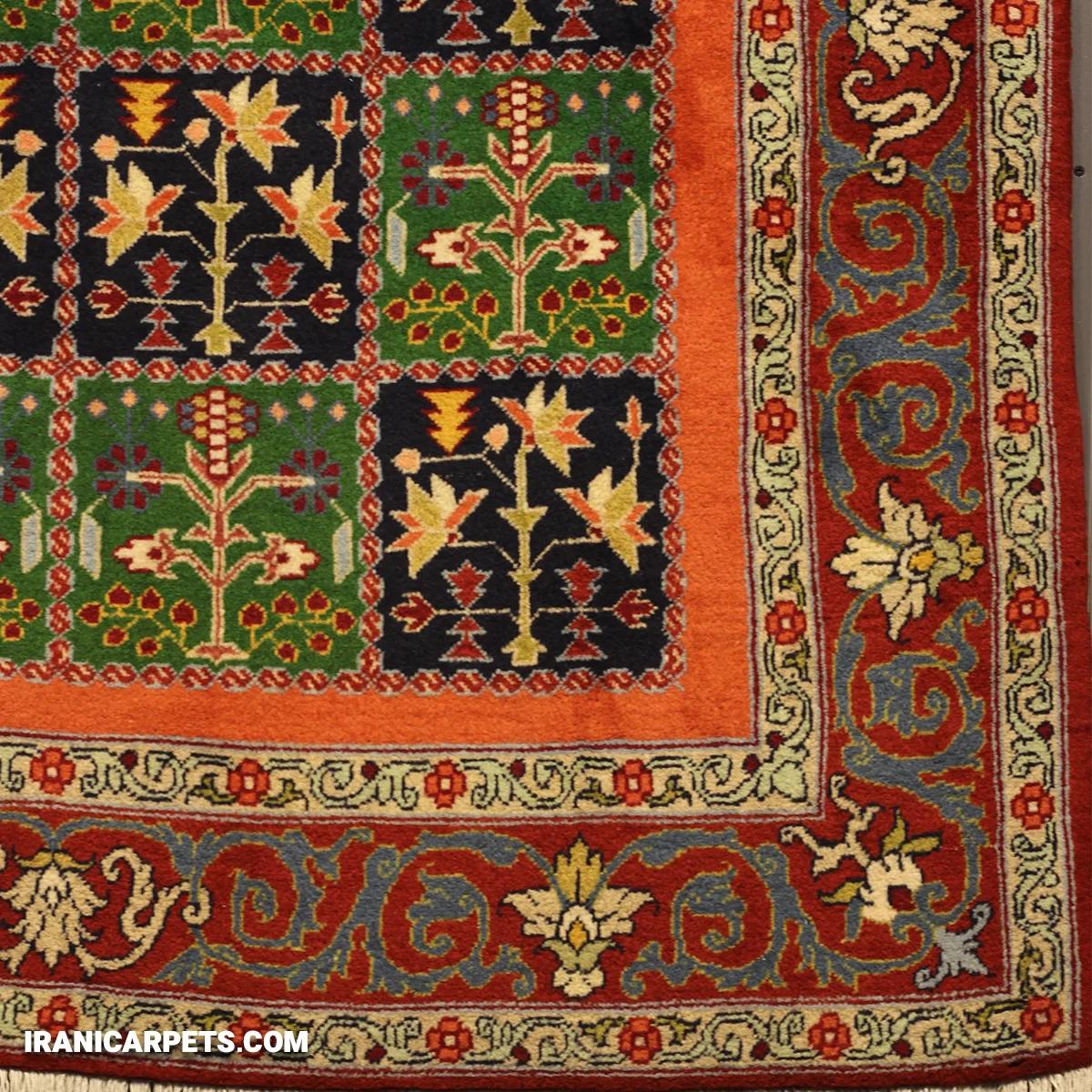 Handwoven 3 Meter Antique Checkerboard Carpet - Code 27 — image 3