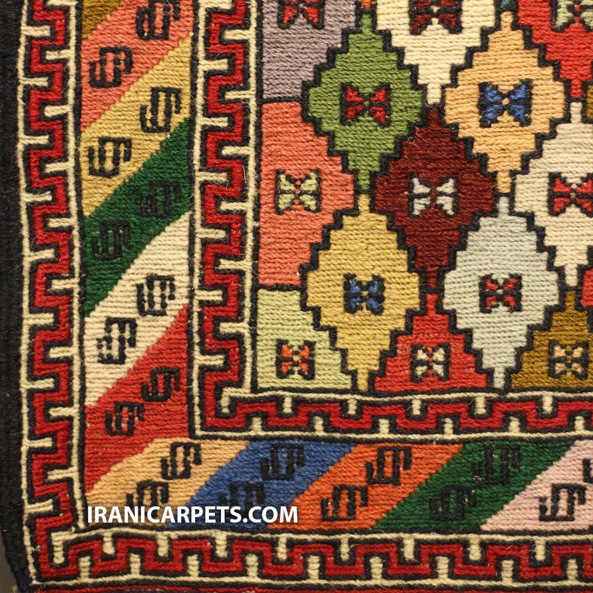گلیم ورنی دستباف یک متری کد 78 — تصویر 3