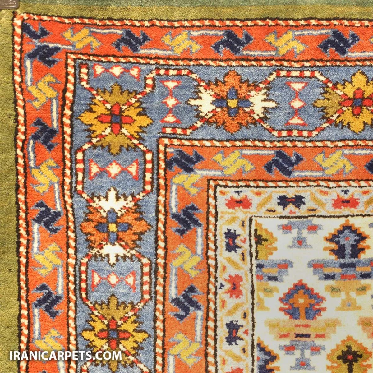 فرش دستبافت سه متری گل گلیمی کد 44 — تصویر 3