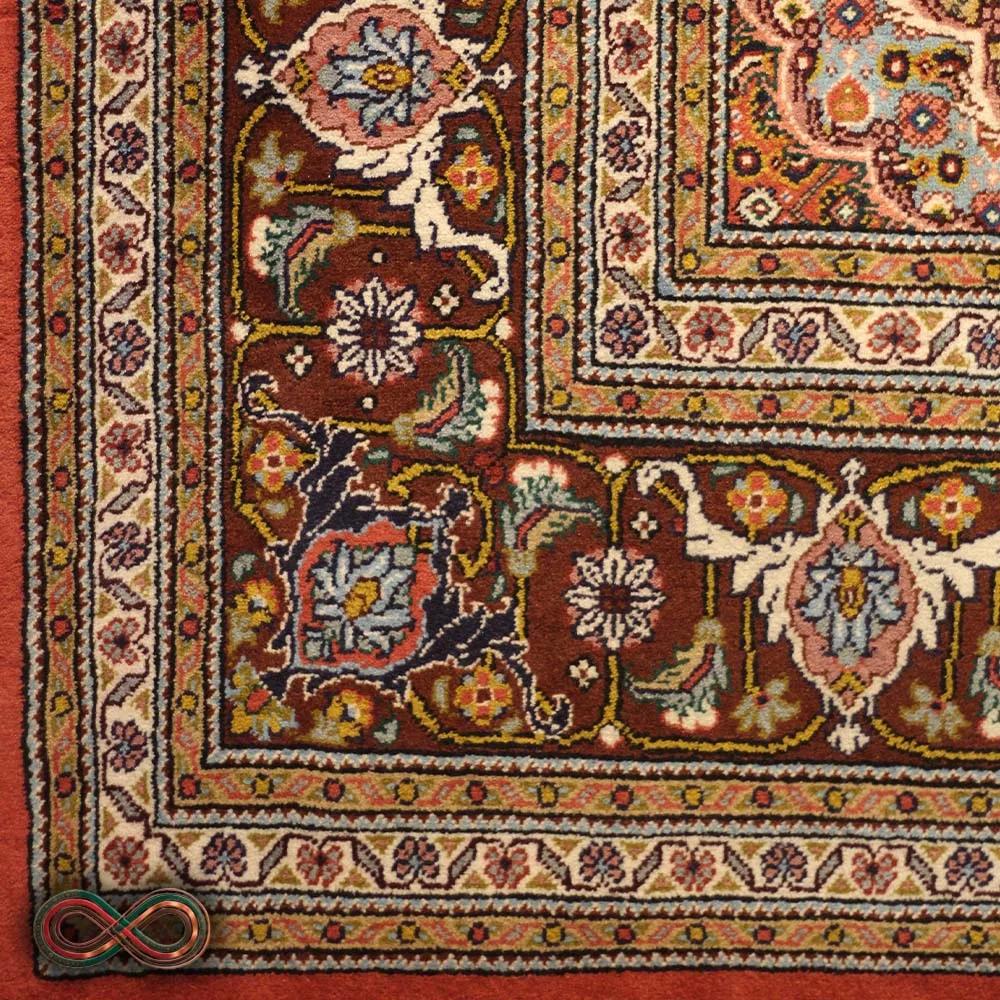 فرش دستبافت نه متری طرح ماهی کد 98 (جفت دارد) — تصویر 3