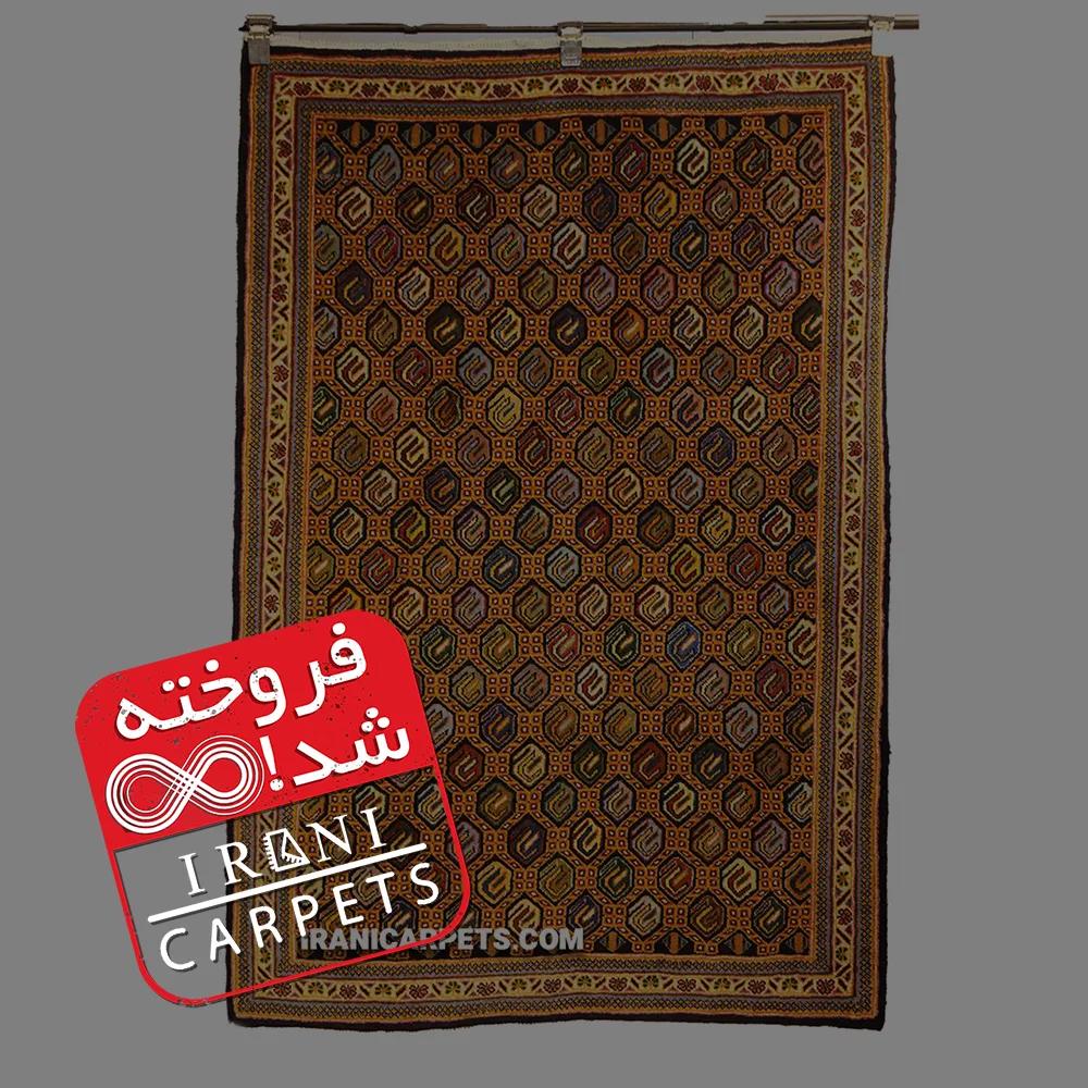 فرش دستبافت یک و نیم متری بوته کد 7 — تصویر 1