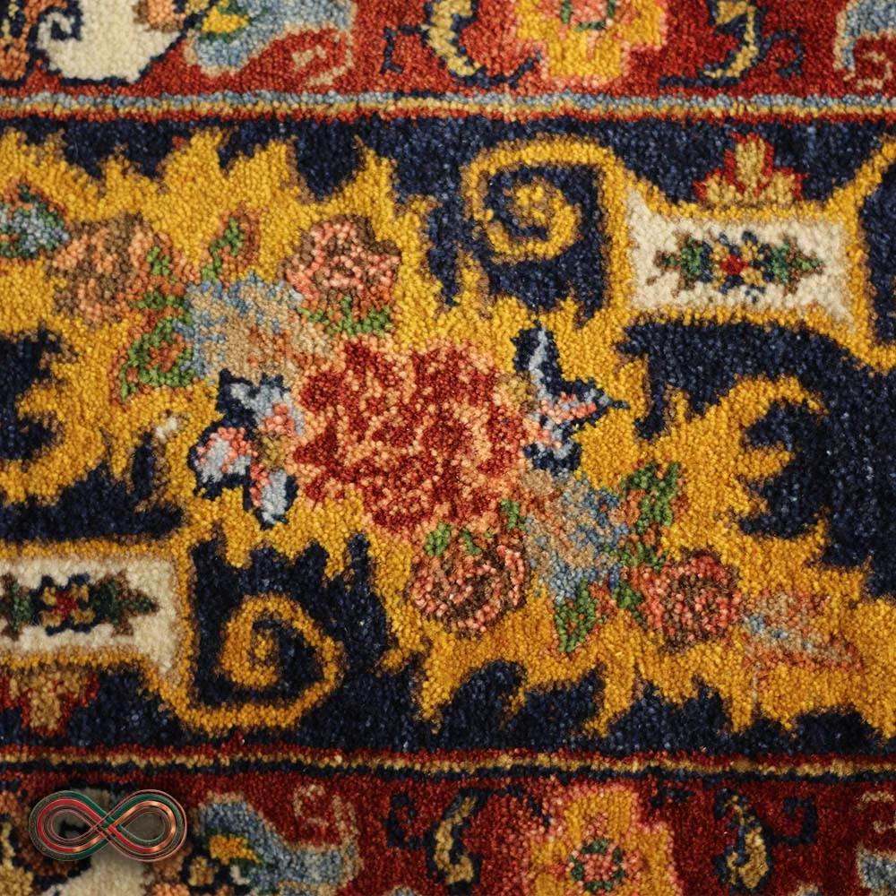 فرش دستبافت شش و نیم متری کف ساده کد 90 — تصویر 4