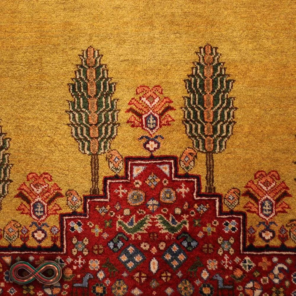 قالیچه دستبافت سه متری طرح کف ساده سرو کد 85 — تصویر 2