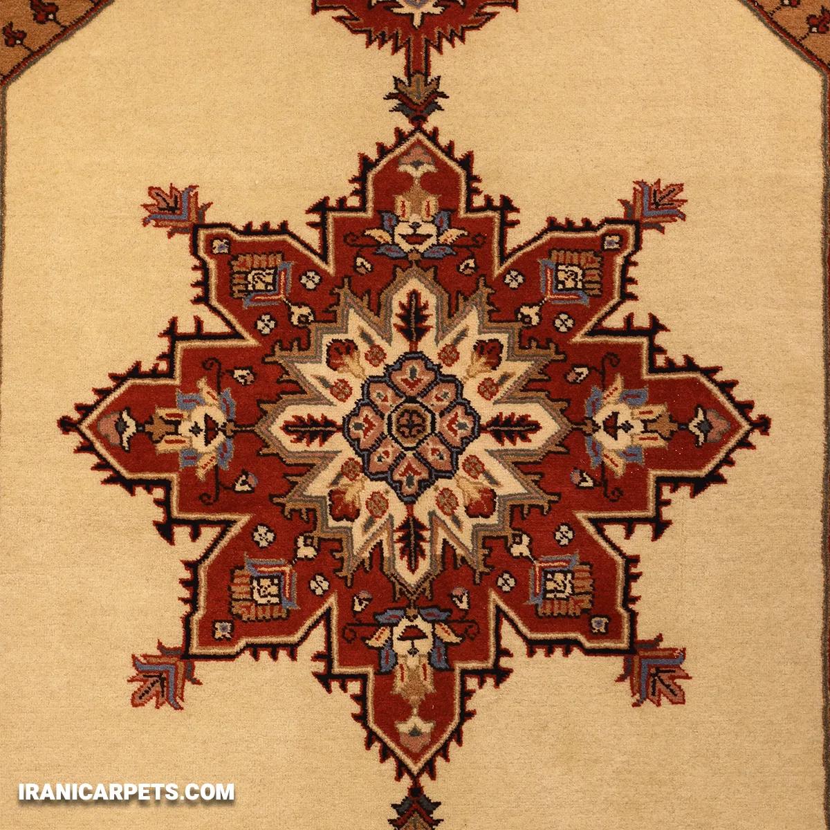 فرش دستبافت سه متری هریس کف ساده کد 26 — تصویر 2