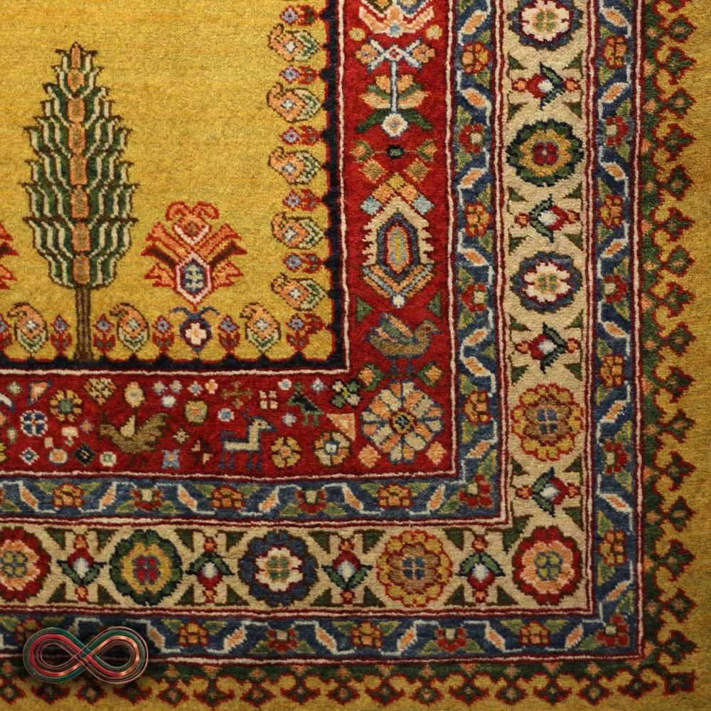 قالیچه دستبافت سه متری طرح کف ساده سرو کد 85 — تصویر 3