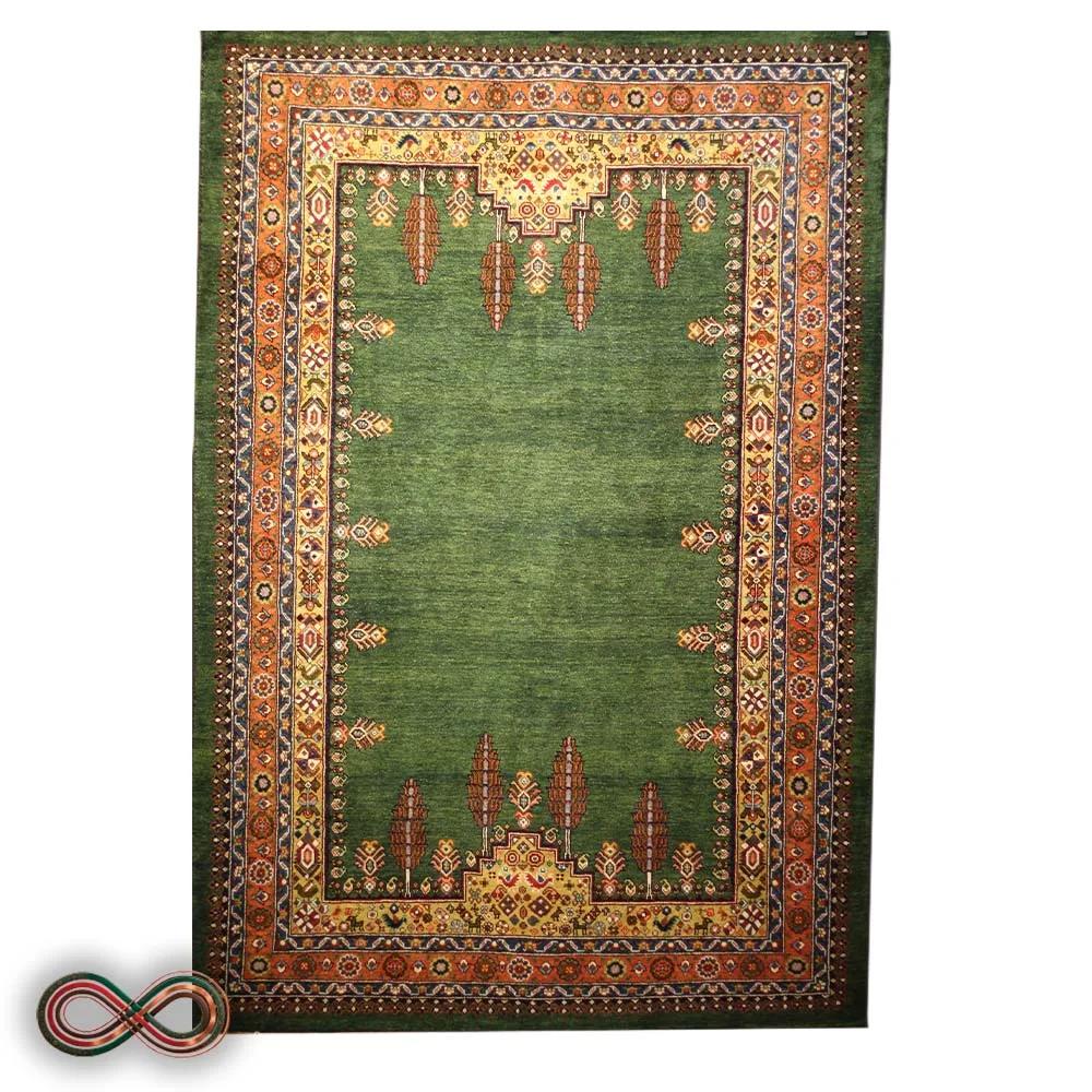 قالیچه دستبافت سه متری کف ساده سرو کد 95 — تصویر 1