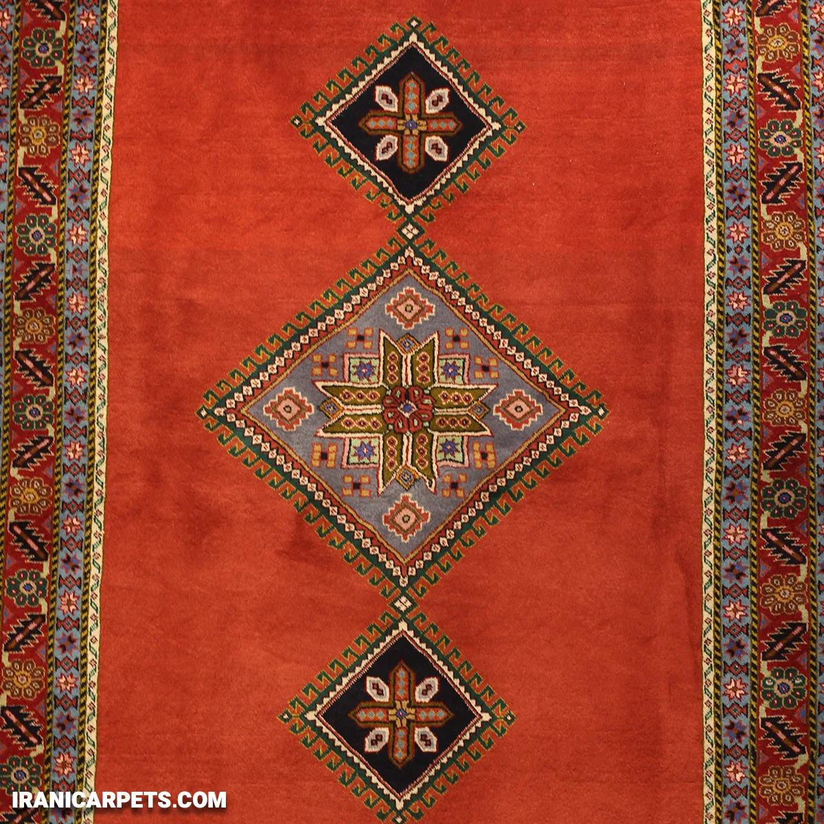 Handwoven 3 Meter Three Flower Carpet - Code 34 — image 2