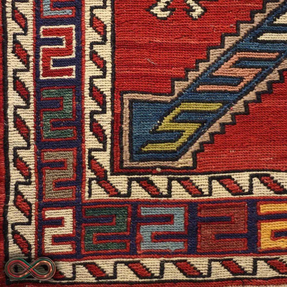 گلیم ورنی دستباف یک و نیم متری کد 105 — تصویر 3