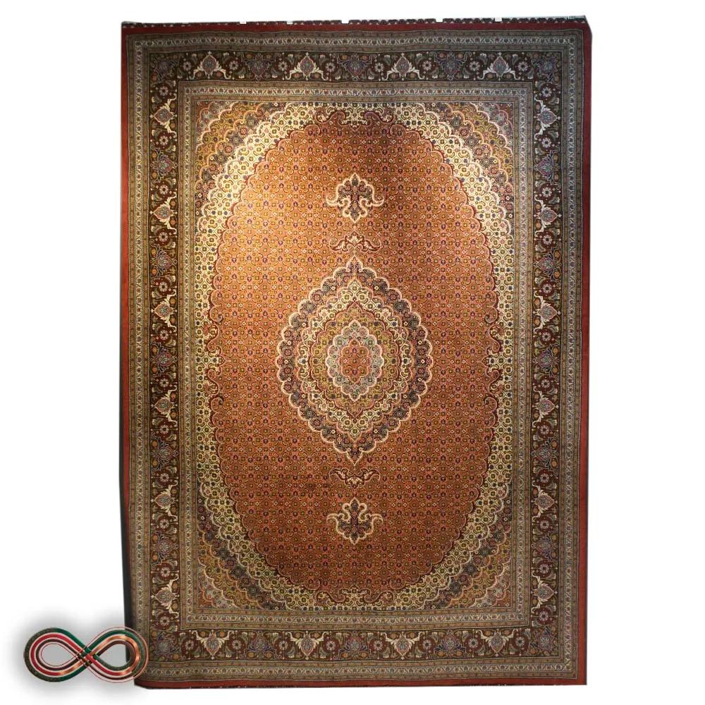 فرش دستبافت نه متری طرح ماهی کد 98 (جفت دارد) — تصویر 1