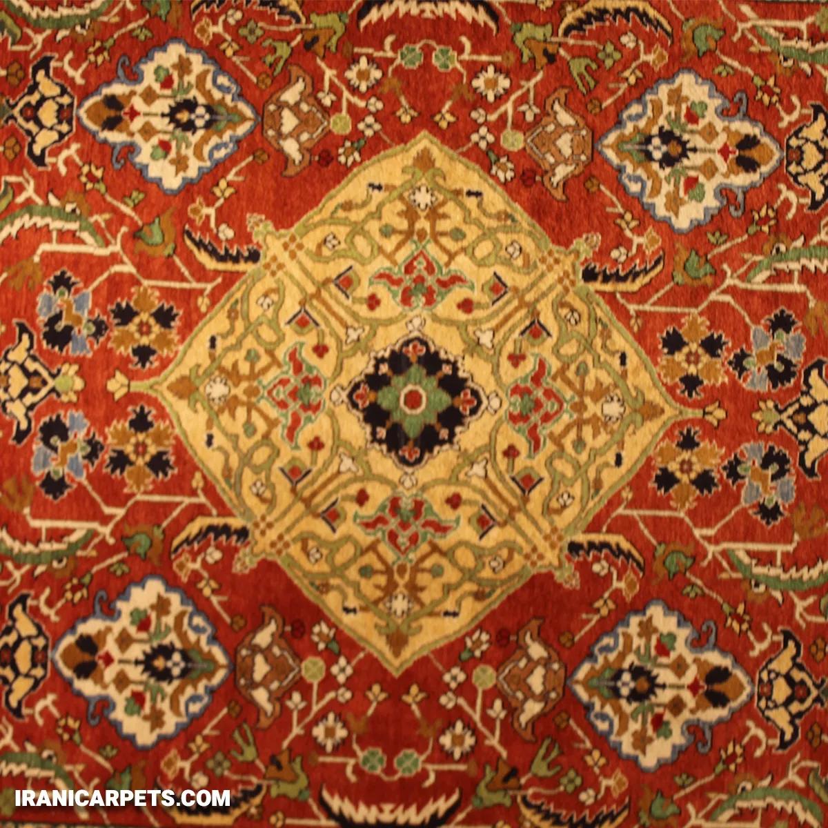Handwoven 4.5 Meter Heris-Herati Carpet - Code 21 — image 2