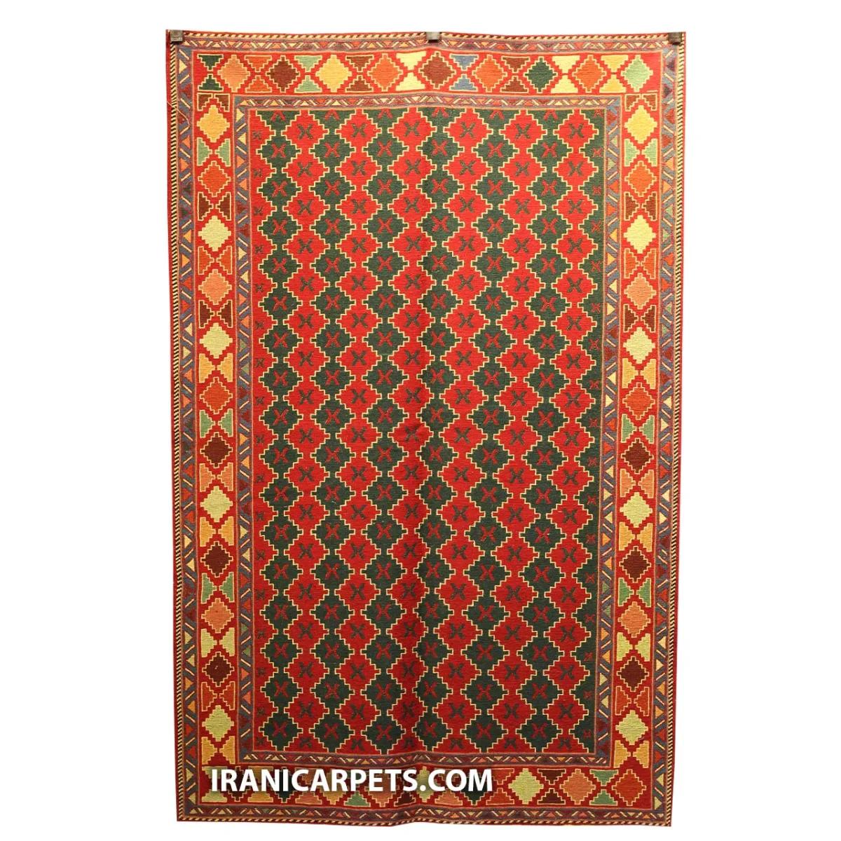 گلیم ورنی دستباف دو و نیم متری کد 70 — تصویر 1