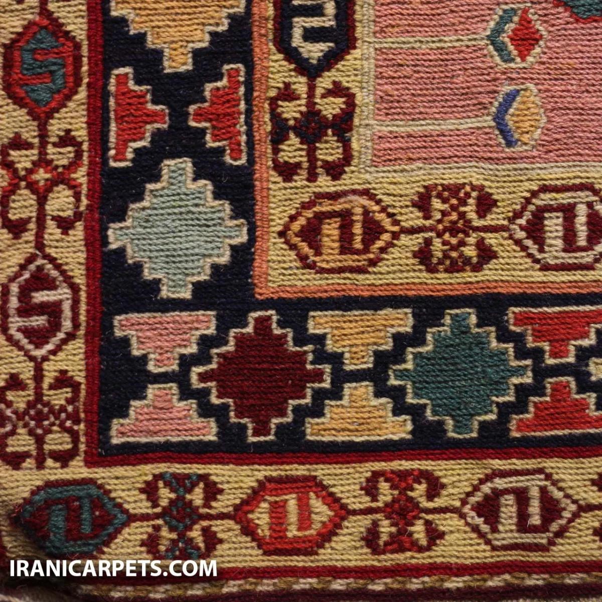 گلیم ورنی دستباف دو و نیم متری کد 76 — تصویر 3