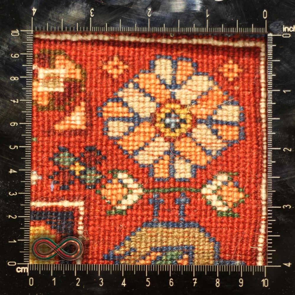 قالیچه دستبافت سه متری طرح کف ساده سرو کد 85 — تصویر 5
