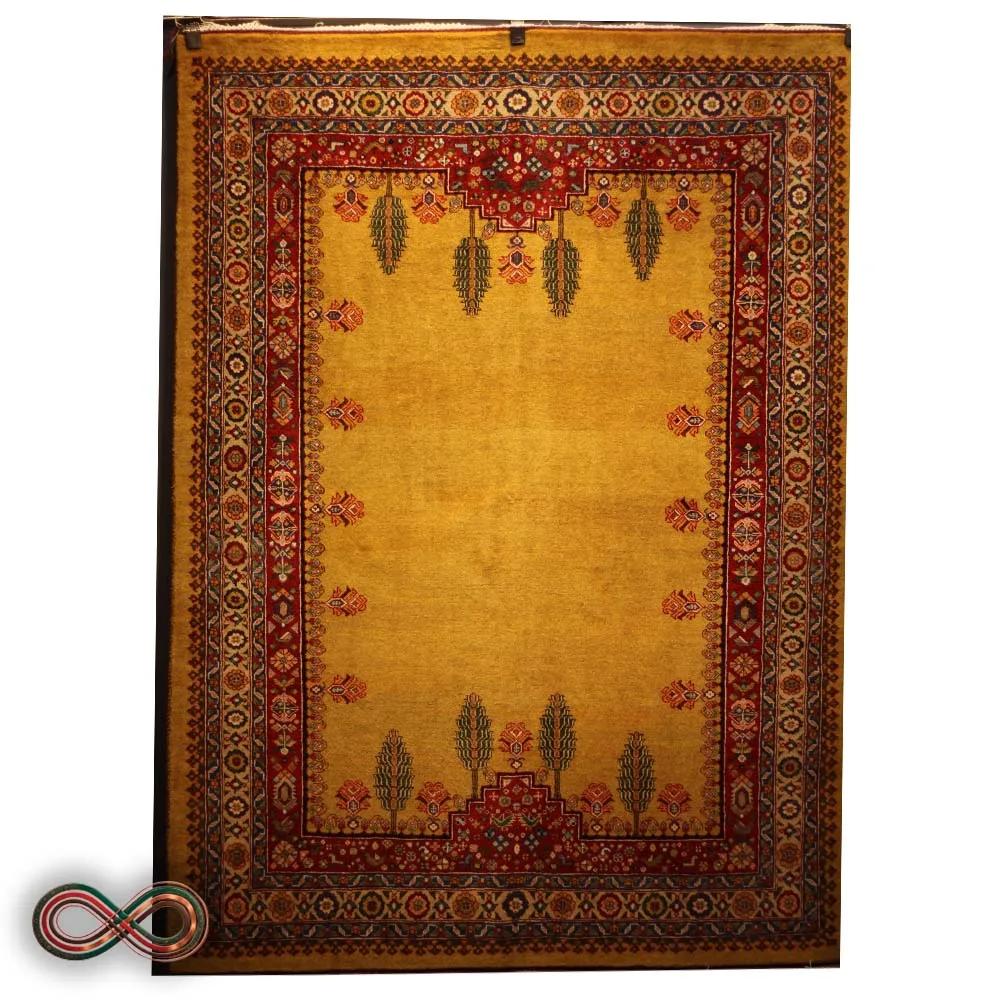 قالیچه دستبافت سه متری طرح کف ساده سرو کد 85 — تصویر 1