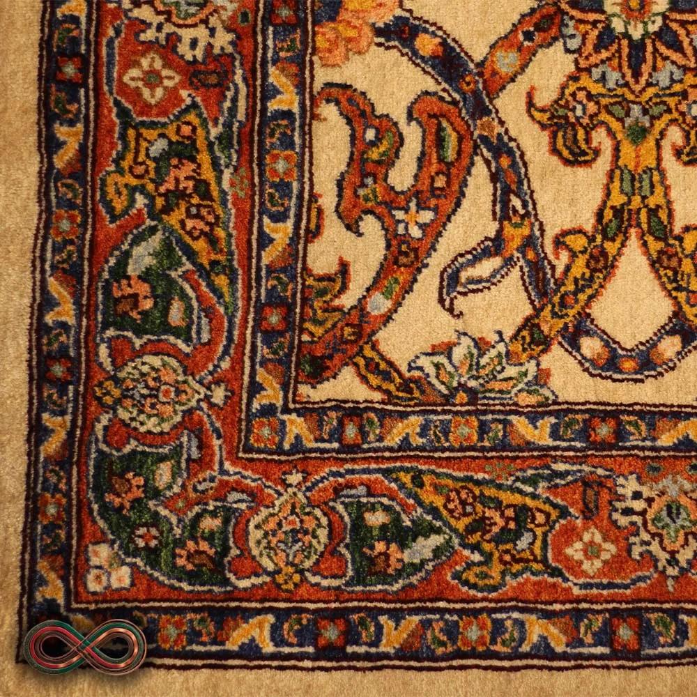 قالیچه دستبافت سه متری طرح اسلیمی ماری کد 94 — تصویر 3