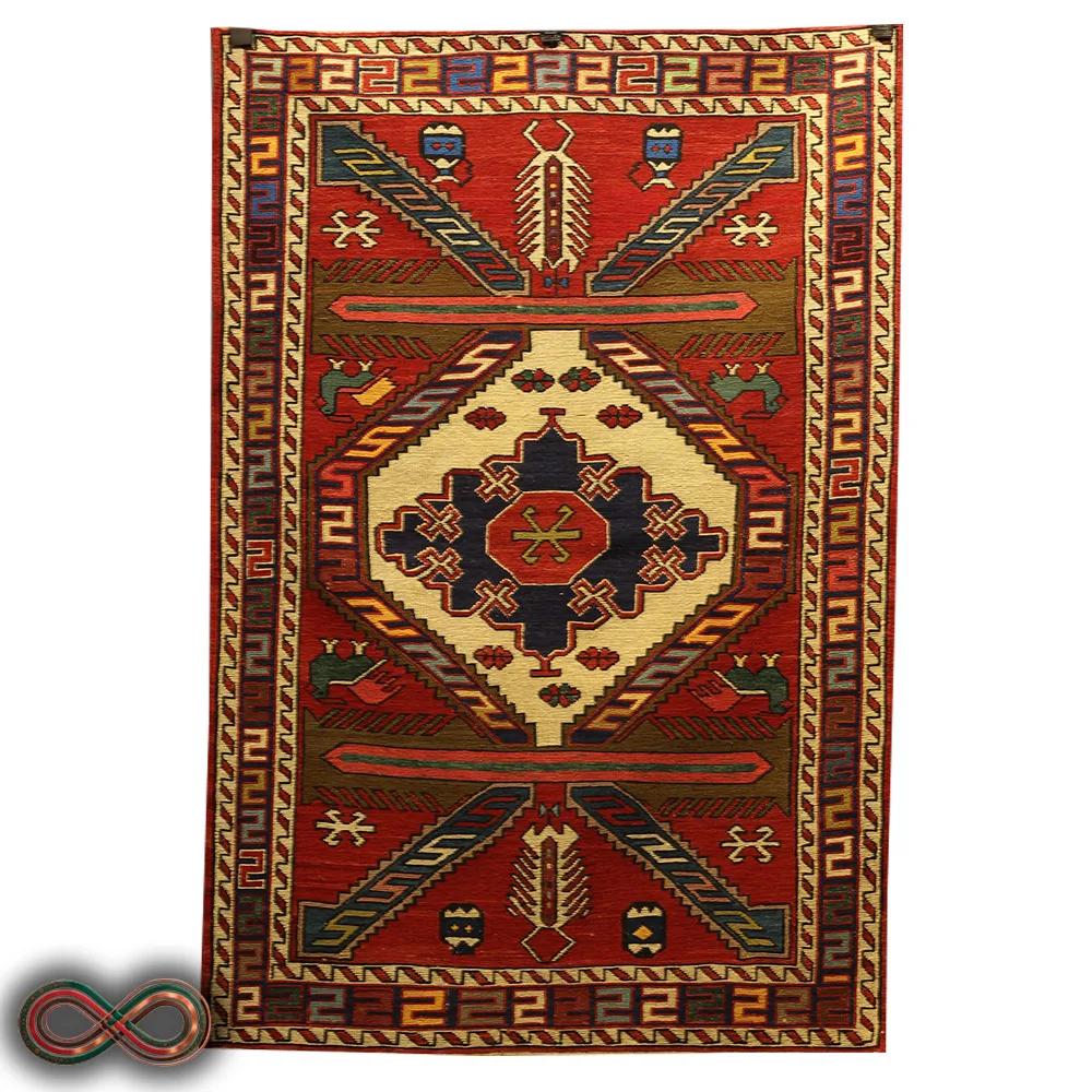 گلیم ورنی دستباف یک و نیم متری کد 105 — تصویر 1