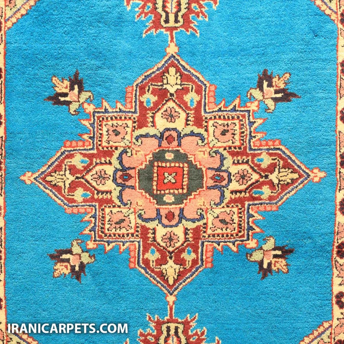 فرش دستبافت یک و نیم متری هریس (جفت دارد) کد 65 — تصویر 2