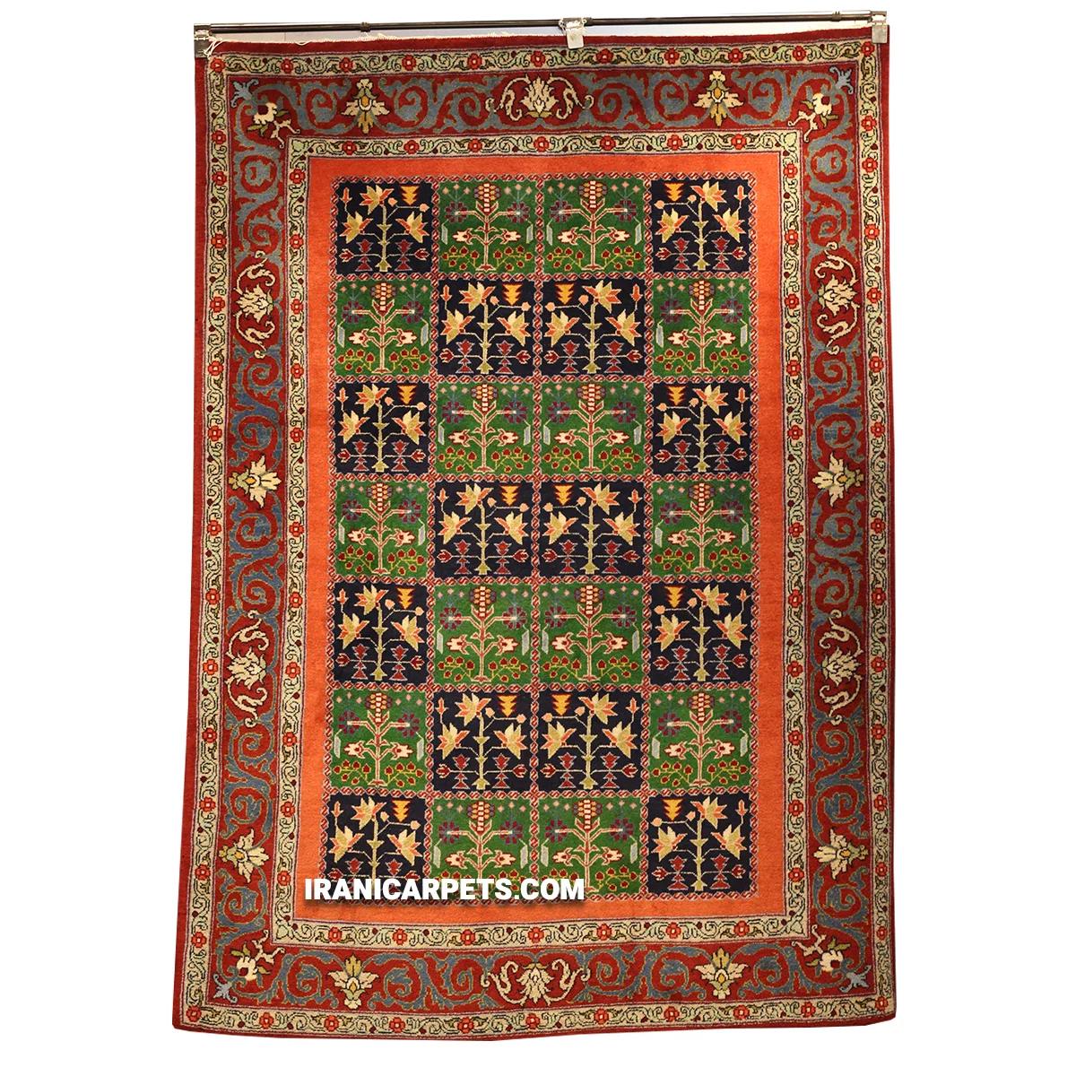 Handwoven 3 Meter Antique Checkerboard Carpet - Code 27 — image 1