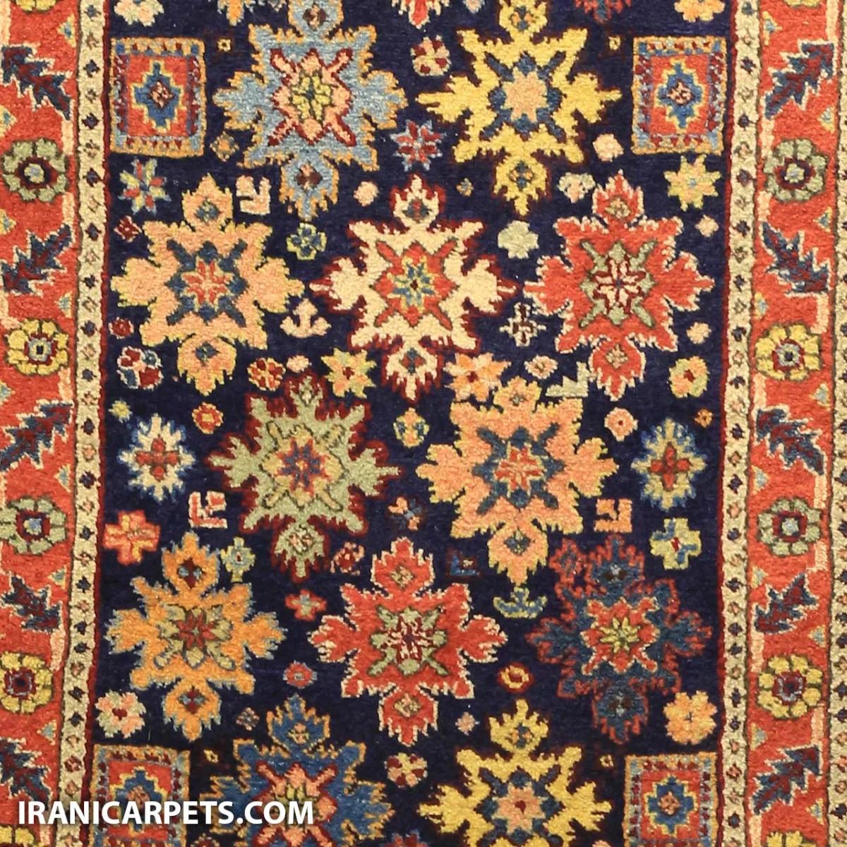 فرش دستبافت یک و نیم متری طرح ستاره کد 67 — تصویر 2