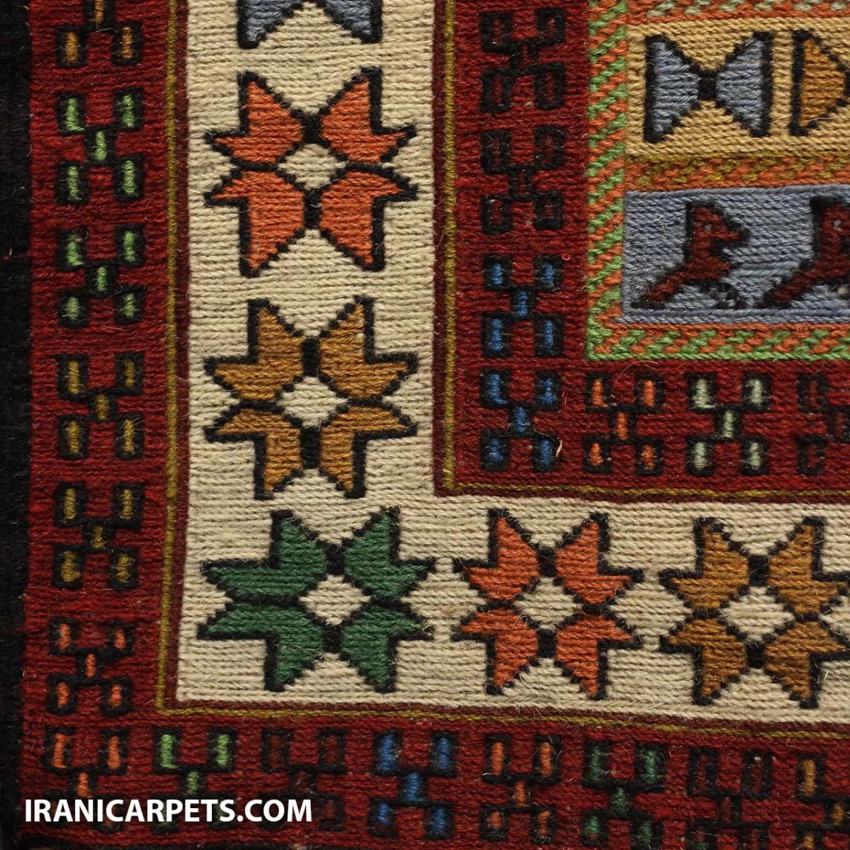 گلیم ورنی دستباف دو و نیم متری کد 80 — تصویر 3