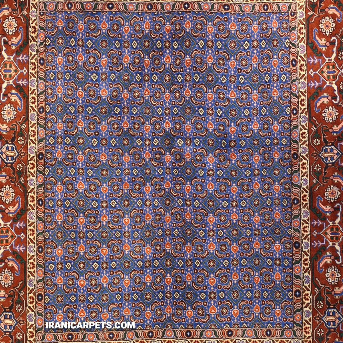 فرش دستبافت سه متری ماهی  کد 36 — تصویر 2