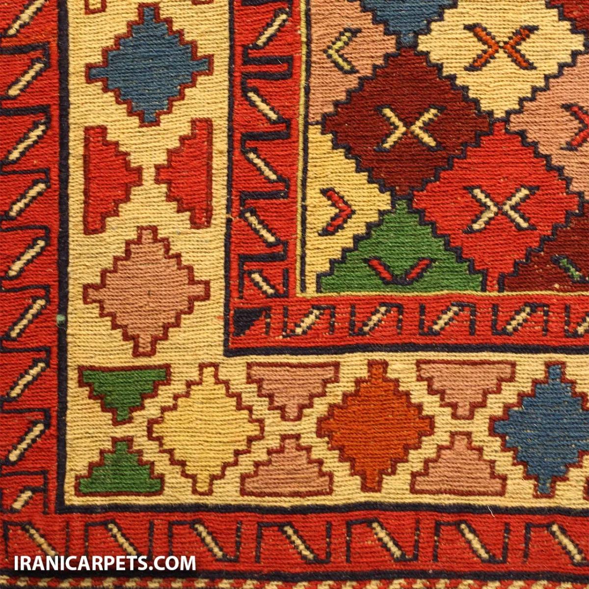 گلیم ورنی دستباف دو و نیم متری کد 77 — تصویر 3
