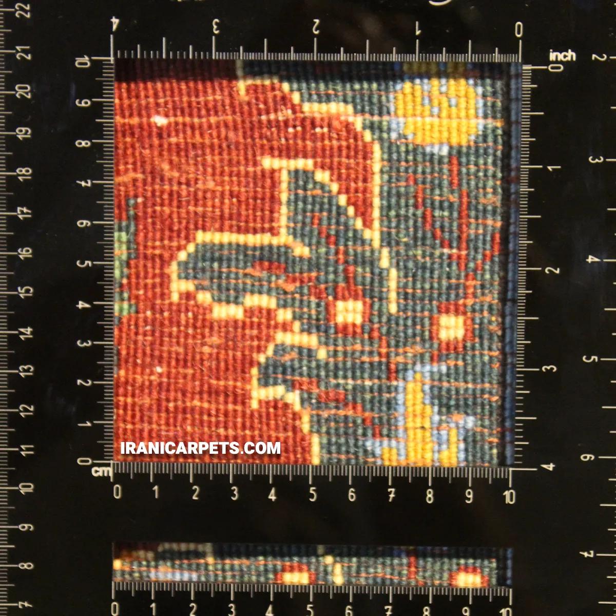 Handwoven 6.5 Meter Daste Gol Darbari Carpet - Code 24 — image 5