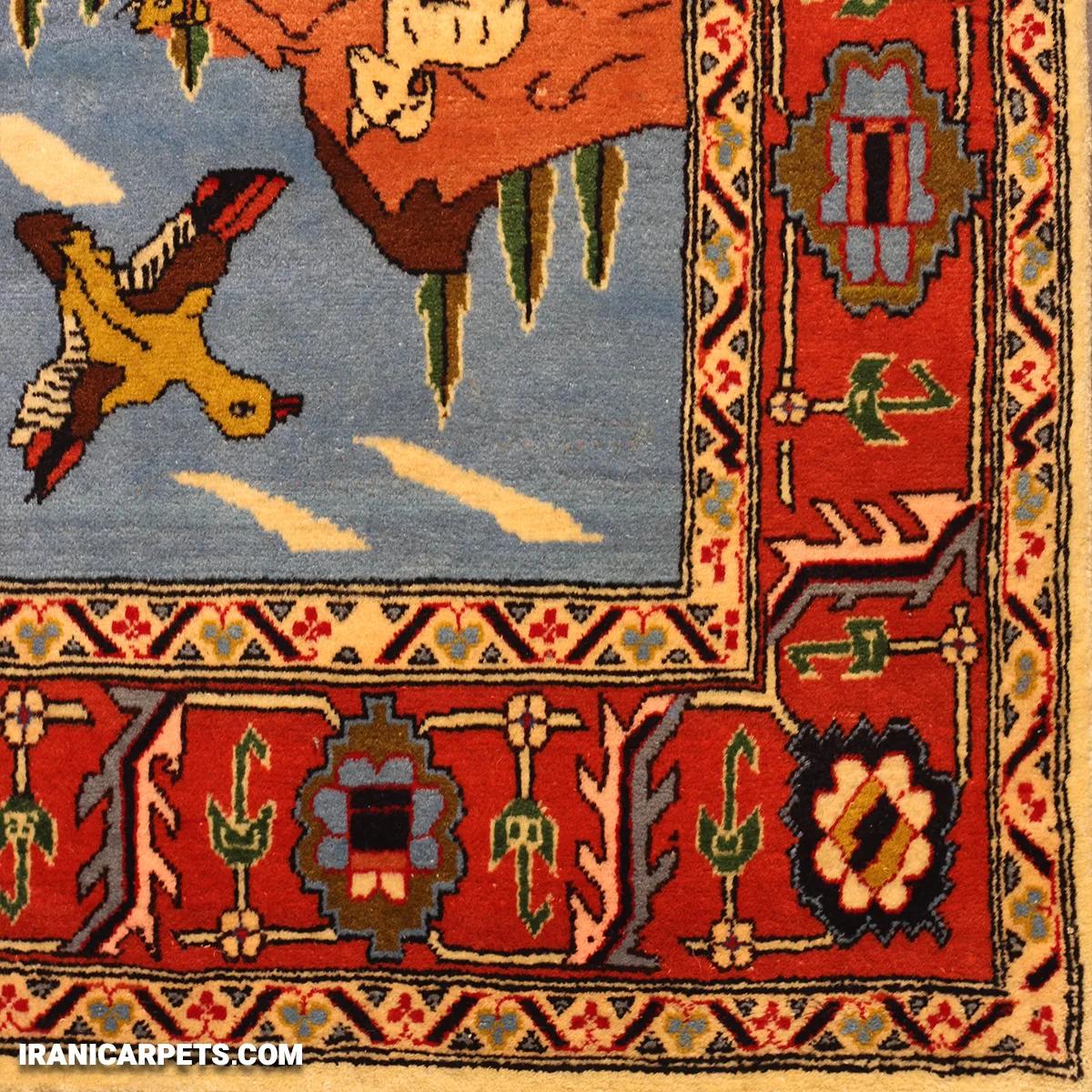 Handwoven 3 Meter Hunting Scene Carpet - Code 32 — image 3