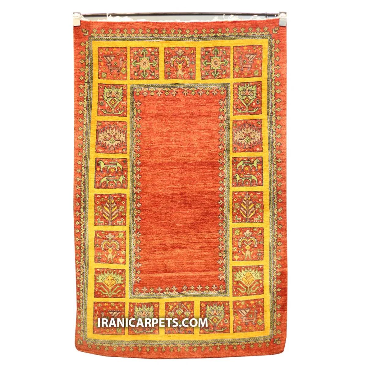 فرش دستبافت یک و نیم متری کف ساده کد 51 — تصویر 1