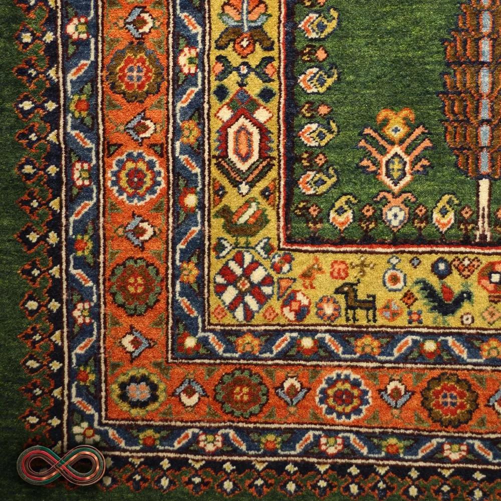 قالیچه دستبافت سه متری کف ساده سرو کد 95 — تصویر 3