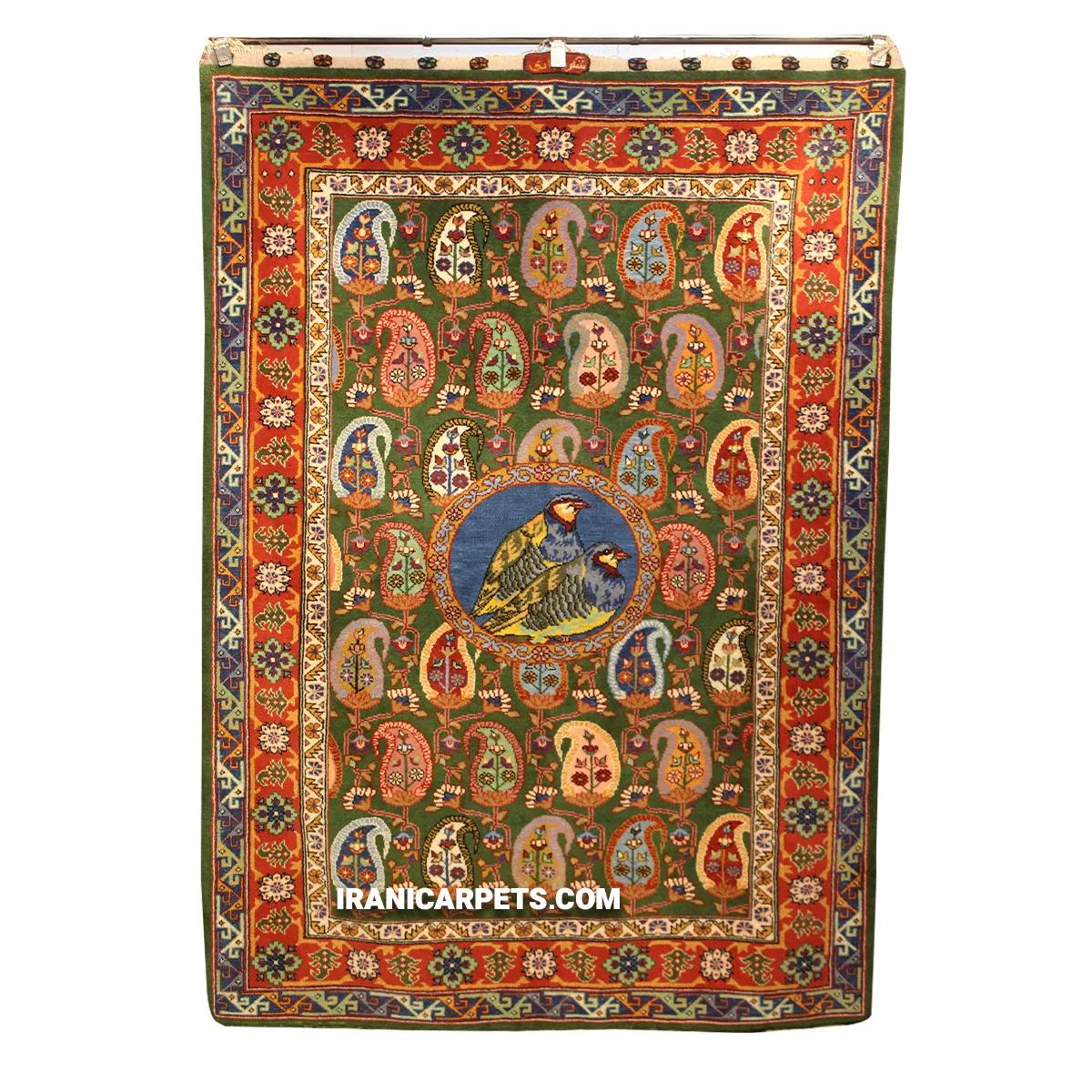Handwoven 3.5 Meter Boteh-ye Kabk Carpet - Code 15 — image 1